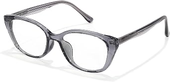 LVIOE Cat Eye Blue Light Blocking Glasses for Women, TR90 Frame Anti Blue Fashion Fake Clear Glasses