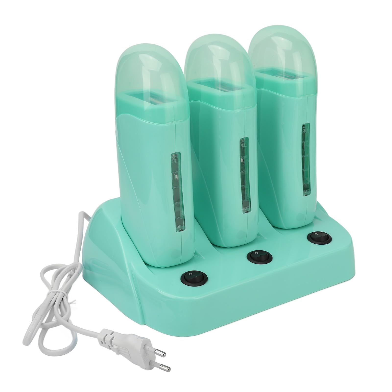 Scaldacera Depilatoria Roll On 3 Pezzi, Scalda Cera Roll On 3 in 1 per Donna Uomo Casa, Scalda Cera Elettrico Depilatorio con Base per Gambe Ascelle, Forniture per Ceretta Professionale per la(#1)