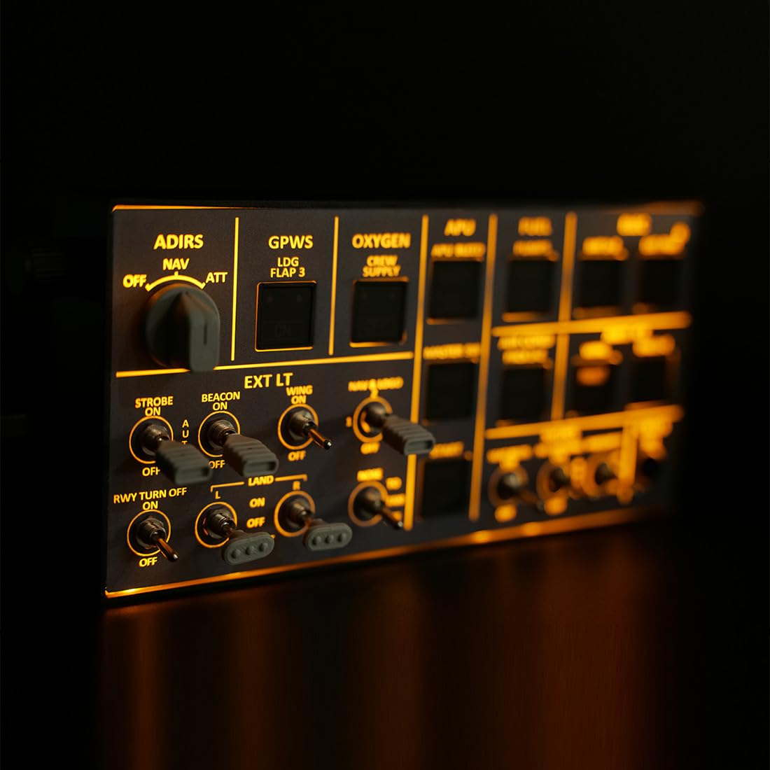 A106Pro A32X Panneau de simulateur de vol OVH léger pour MSFS 2020/24 - Compatible FENIX/FBW, Plug-and-Play, cockpit Windows Home, édition rétroéclairée