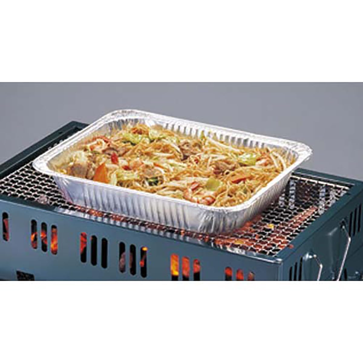 Captain Stag M-6646 Aluminum BBQ Deep Plate, Set of 2