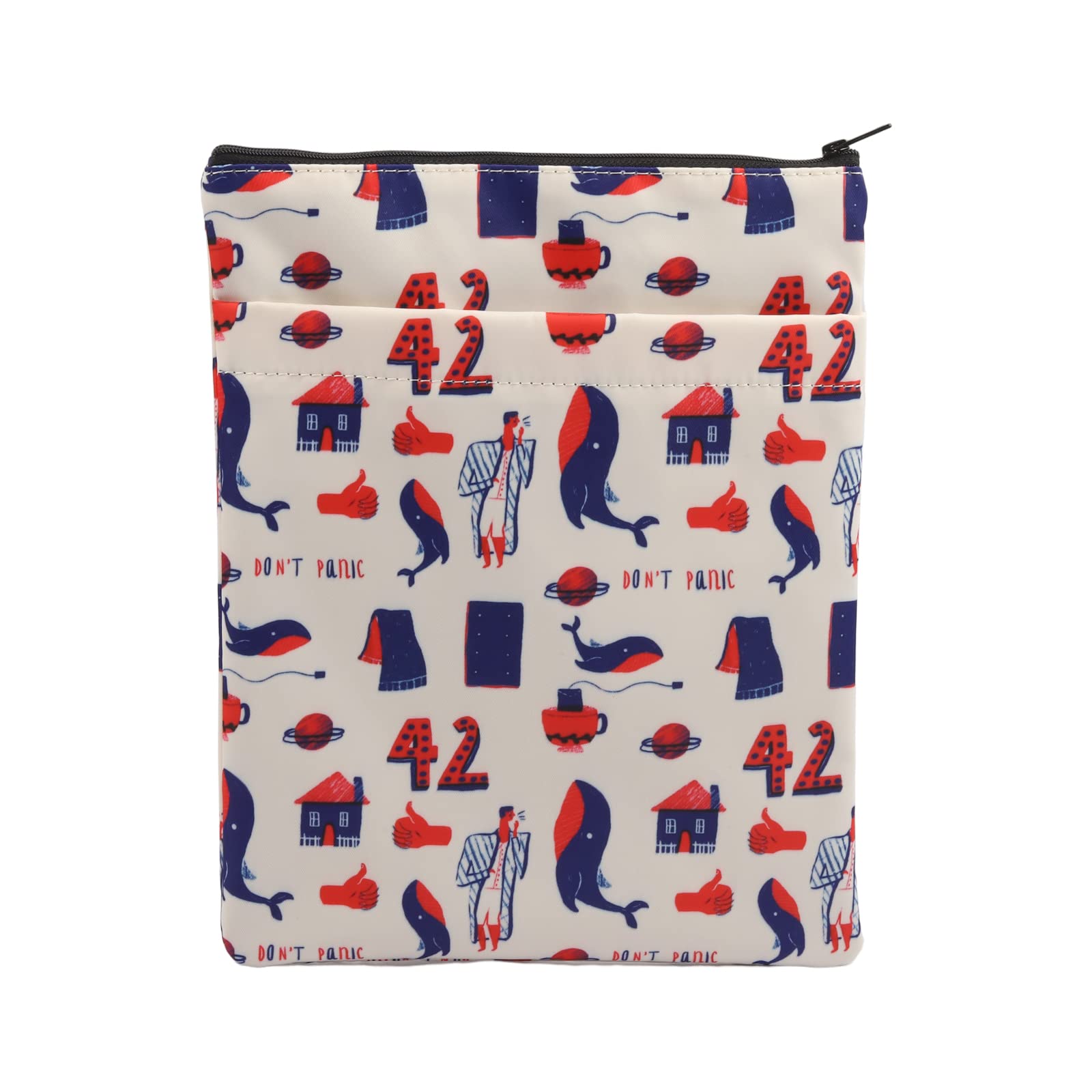 PWHAOO Hitchhiker's Guide to The Galaxy Inspired Book Cover Hitchhiker's Guide to The Galaxy Fan Book Sleeve Bookish Gift Book Protector (HGTTG BS)