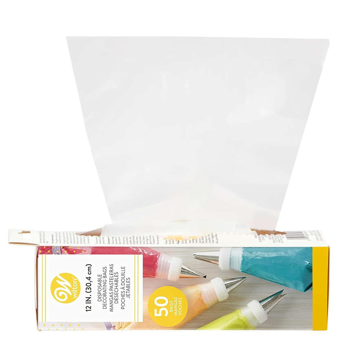 Buy Wilton 12 inch Disposable Decorating Bag Dispenser Box, pack of 50