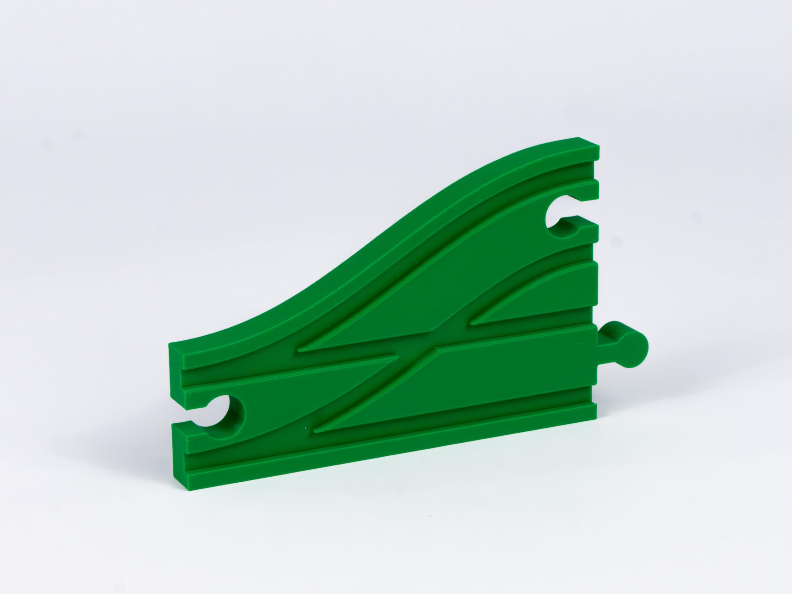Briocks®, Parallel Left Turnout for Wooden Train, Compatible with BRIO, Thomas, Lillabo, IKEA, Melissa & Doug, Oxybul - Image 3