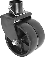 Vista 2 de Rueda de Gato para Remolque con Pasador - Rueda Doble de Gato de 6" Capacidad 2000lbs se Adapta a Cualquier Gato para Mejor Rodamiento en Suelo