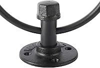 Vista 8 de HighFree Industrial Towel Ring, Farmhouse Pipe Hand Towel Holder, Matte Black Wall Mounted Bathroom Hardware, Rustic Towel Ring for Bathroom (1)