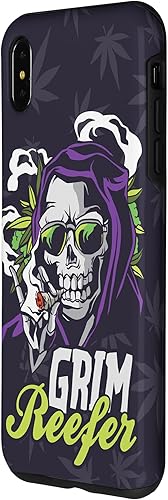 Vista 23 de iPhone 13 Cannabis Weed Marihuana Ganja Hemp Grim Reefer Smoking Gift Case