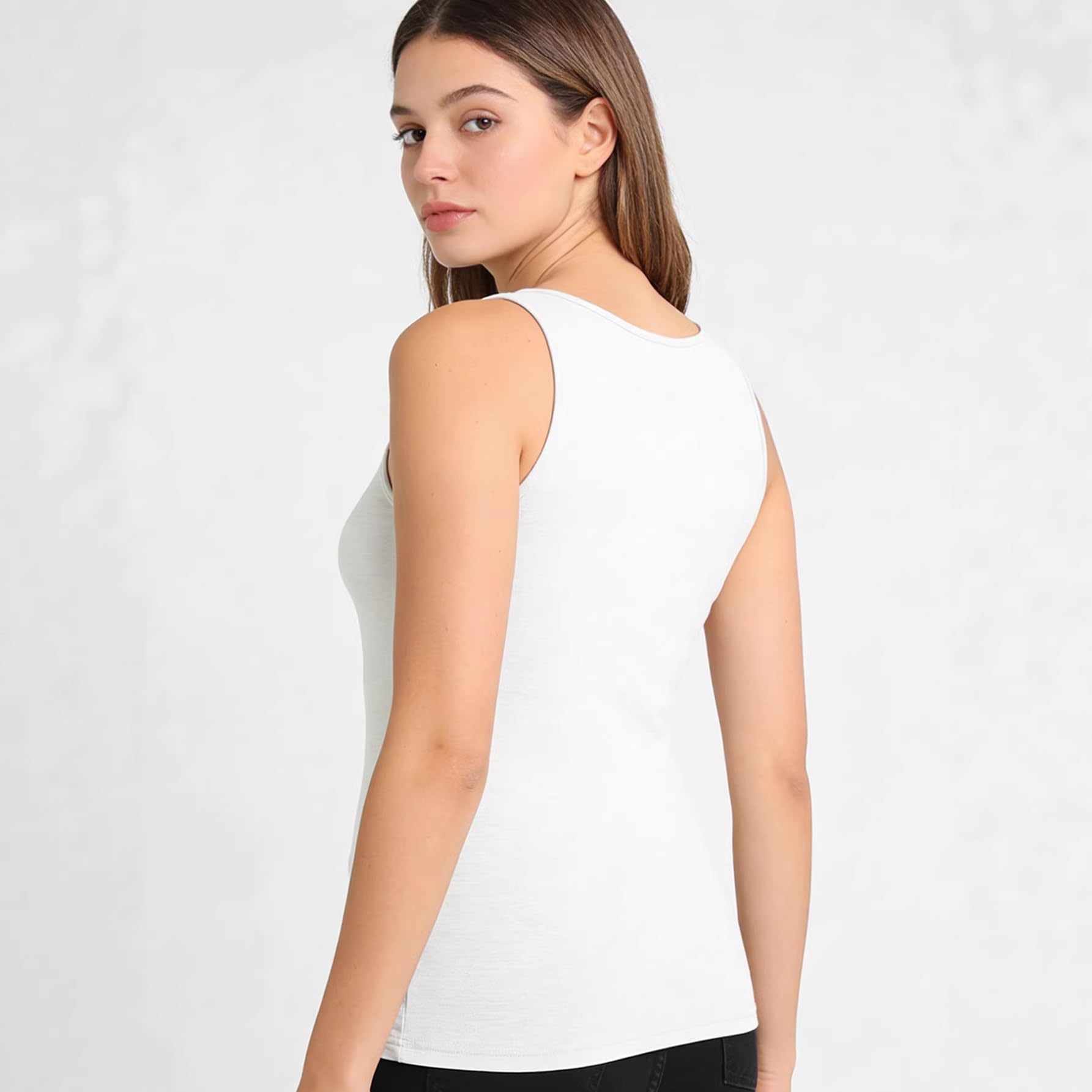 Women's Olive Green Sleeveless Henley Tank Top Slim Fit Ribbed Knit Camisole Casual Summer Basic U-Neck Button Down Vest for Layering and Daily Wear