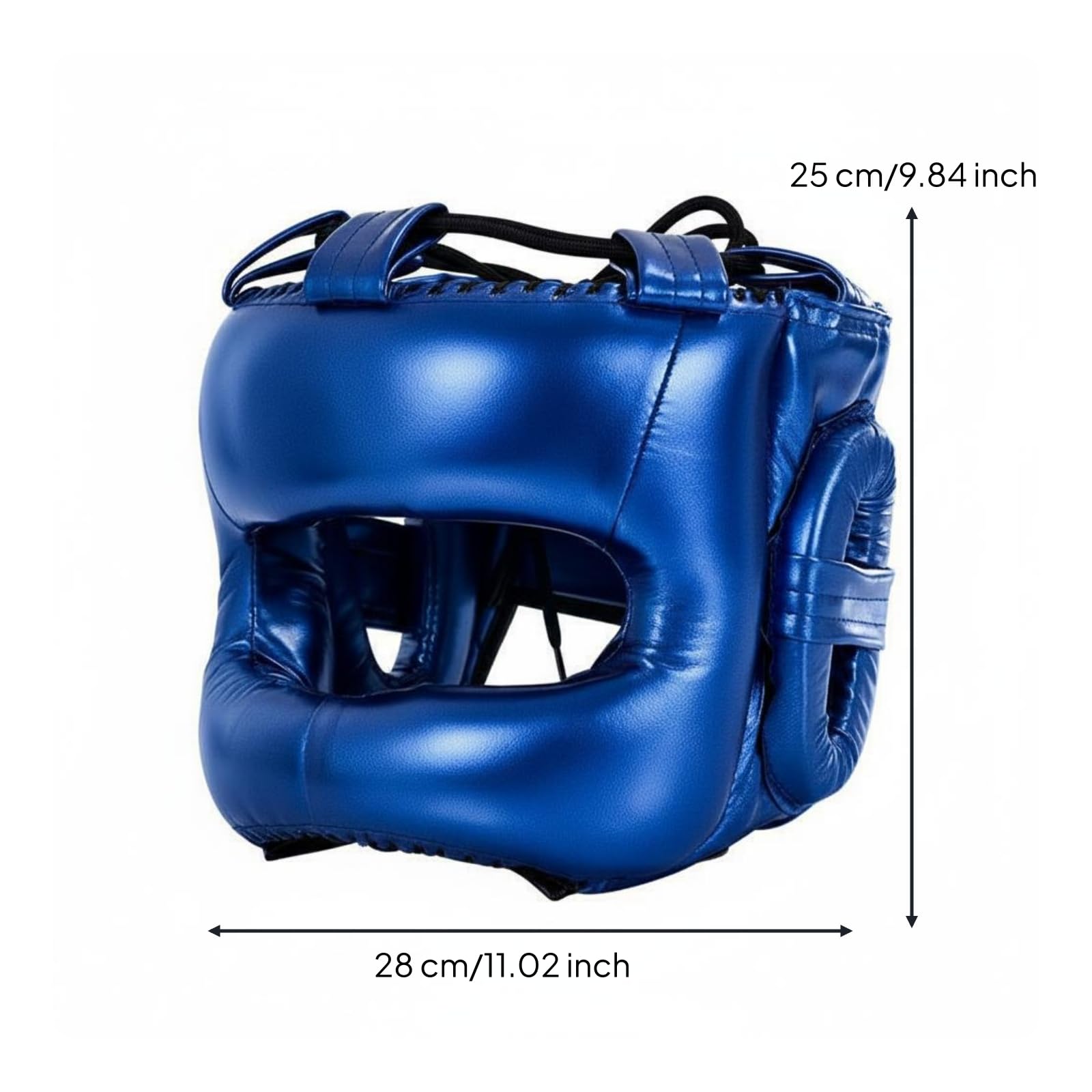 Casco da Sparring con Protezione Naso Copertura Completa Casco Protettivo Integrale Resistente Agli Urti Caschetto da Pugilato per Bambini