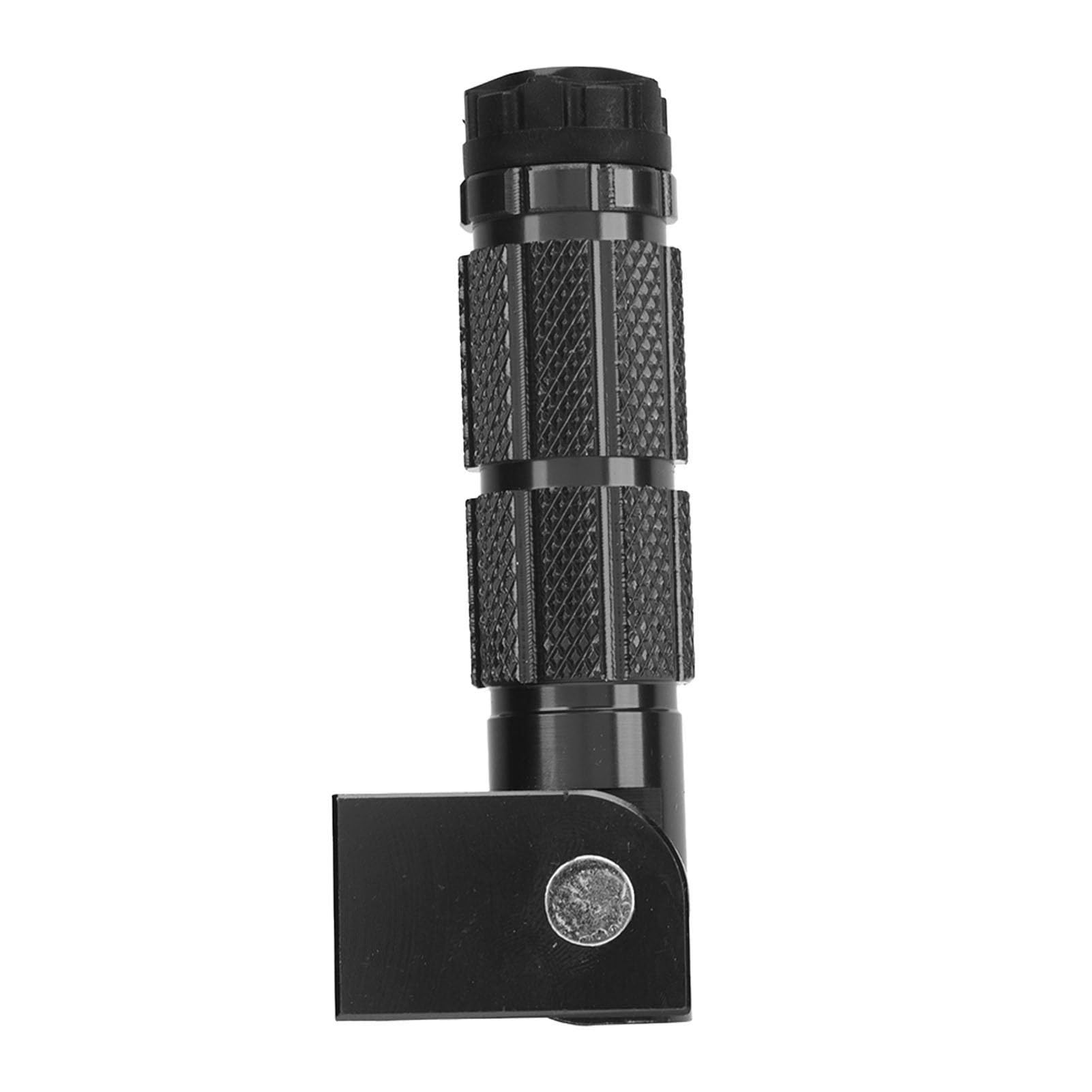 AMONIDA Pedane Universali per Moto M8 Lega di Alluminio Antiscivolo Pieghevoli, Design Antiscivolo per la Sicurezza dei Passeggeri, per Bici ATV UTV Go Kart (BLACK)