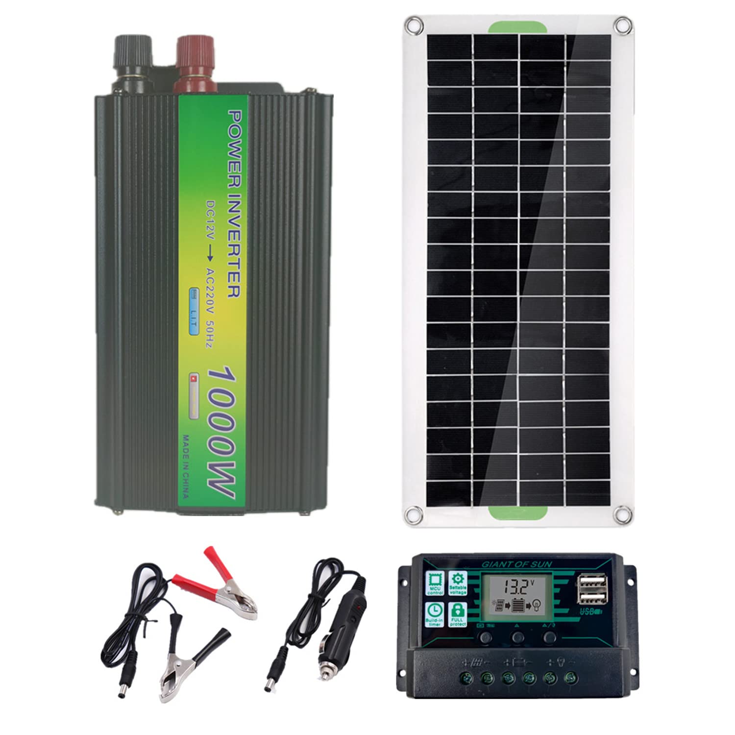 Panneau solaire monocristallin 30W haute efficacité avec kit de connexion