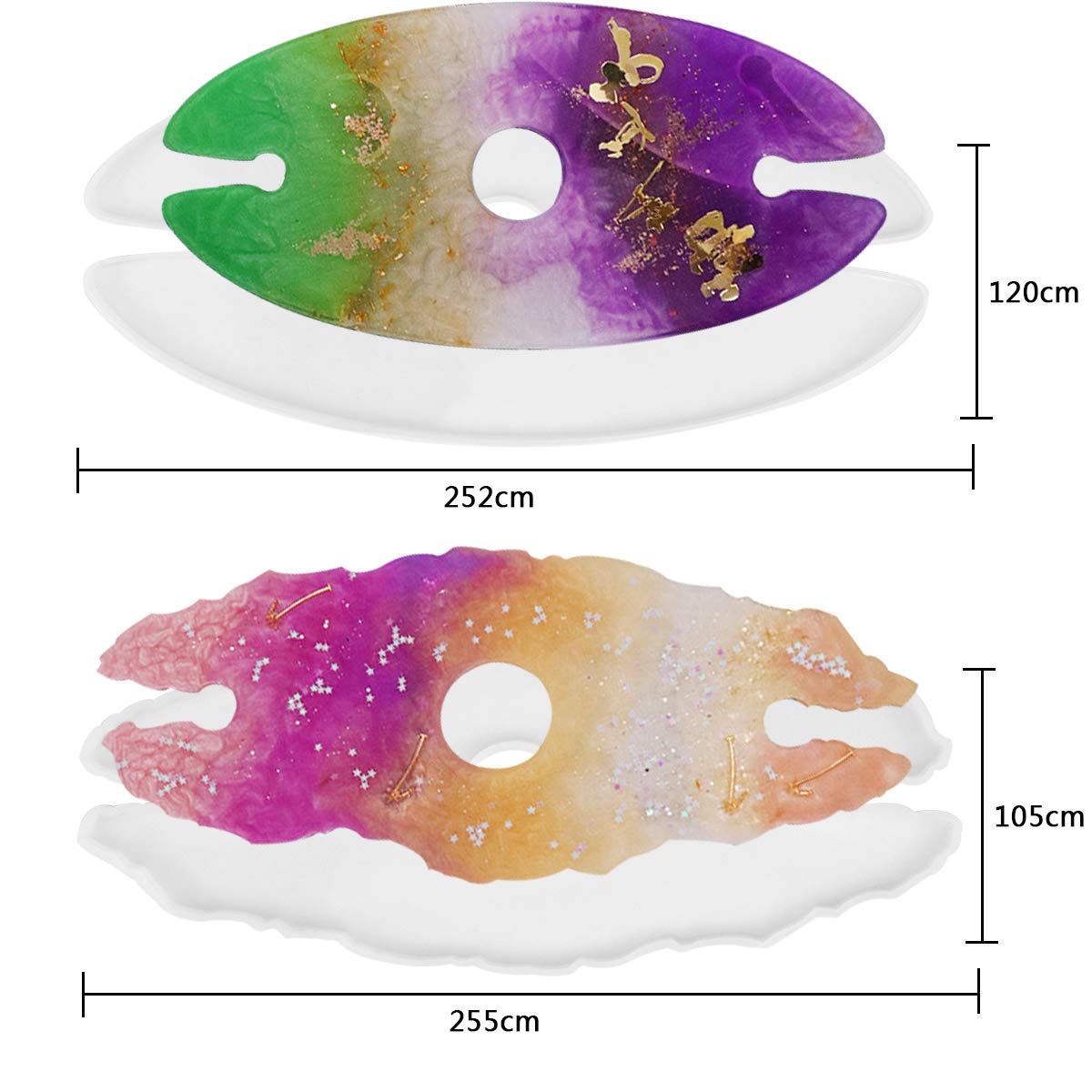 Stampo Per Resina Epossidica - Set Tazze Silicone Per Artigianato Fai Da Te, 13x10 Cm - Foto 8