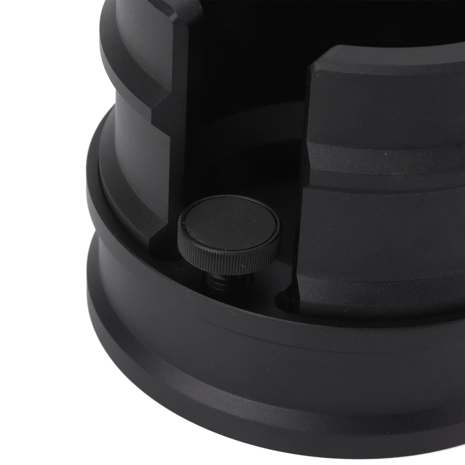 Uchwyt na Filtr do Kawy Stacja Ubijania z podwójną głowicą ze Stopu Aluminium dla Miłośników 51 Mm 53 Mm 58 (czarny)