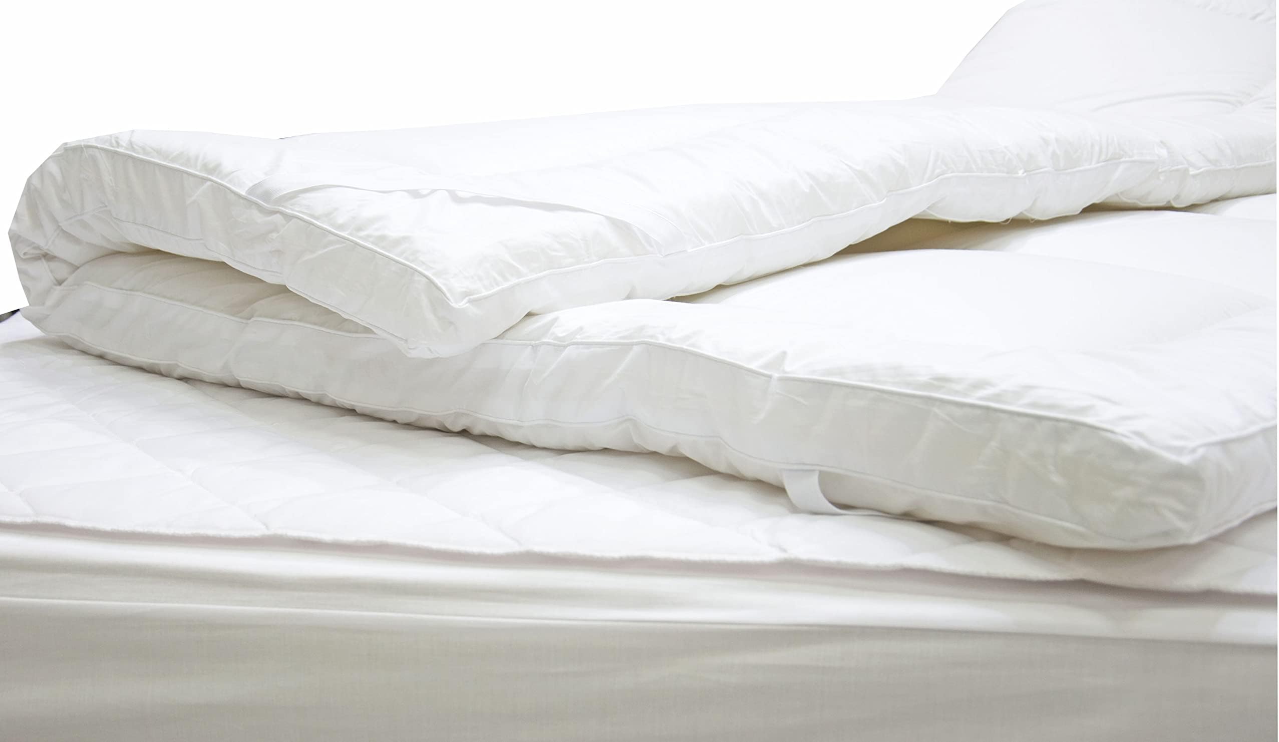 Maestro Anti Alllergic Super Soft 100% Microfiber Plain Mattress Topper 1Pc White Single 100 X 200 Cm