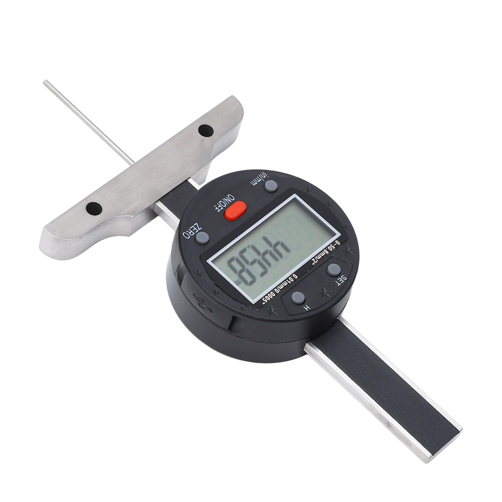 Generic Medidor de Profundidad Digital Medidor de Profundidad Electrónico Profesional de 0-50,8 Mm con Puerto USB para una Transferencia de Datos Perfecta en Ingeniería