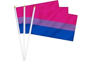 Bisexual Pride Hand-Held Small Flags: Perfect for Displaying Your Pride