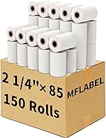 Vista 15 de MFLABEL Rollos de papel térmico para recibos de 3-1/8" x 119' - 10 rollos para impresora térmica POS de 80mm