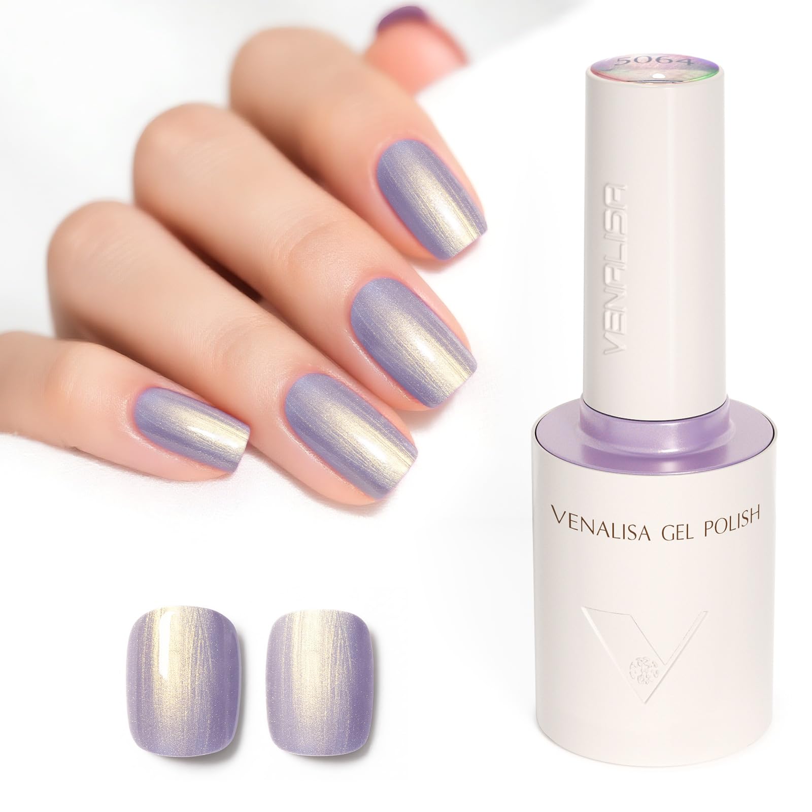 VENALISA Mermaid Purple Gold Glitter Gel Nail Polish 1 Pcs 10ML Soak Off Salon Manicure DIY at Home Nail Art For Girls Women