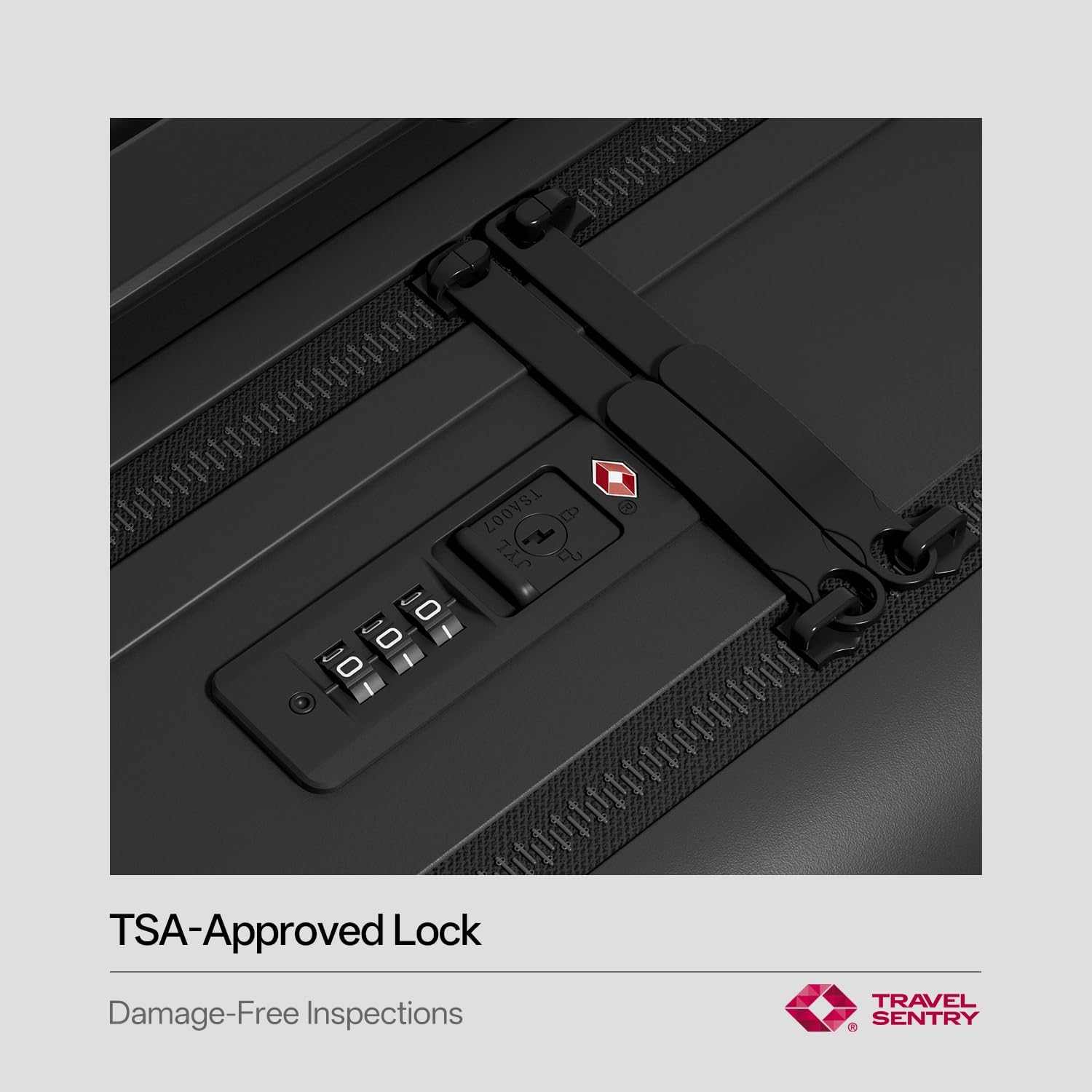 DTA Novaトップオープニング PCハードシェルスーツケース、20インチ国際機内持ち込み手荷物、TSAロック付き、360サイレン