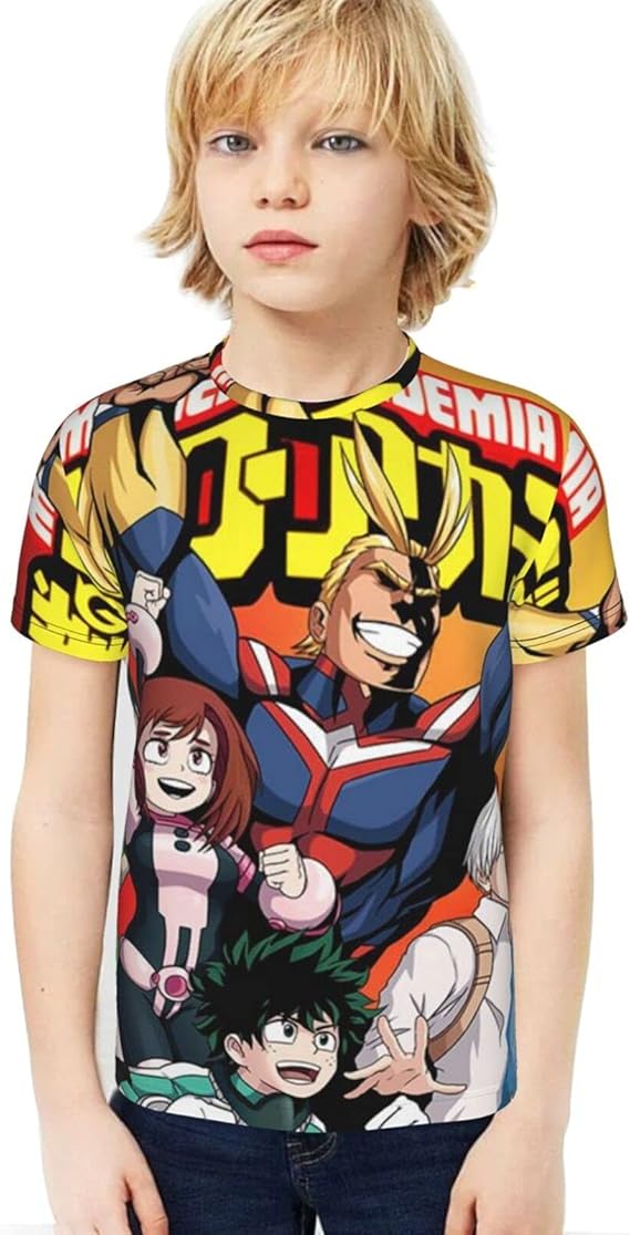 HRUTEJOLAG My Hero Academia Children's TShirt Youth