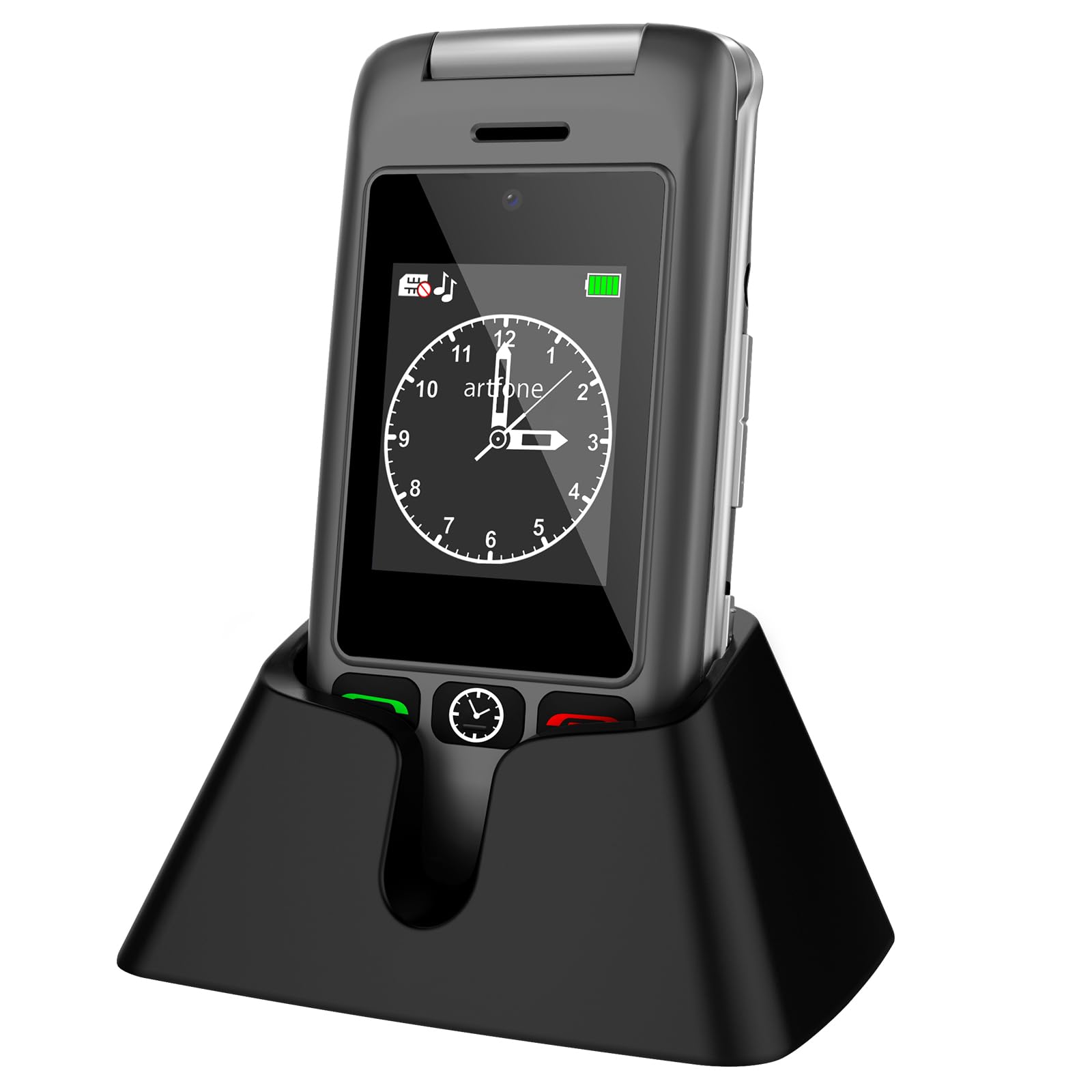 Artfone 4G Senior Mobile Phone, Flip Phone With Dual LCD, SIM Free Unlocked