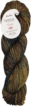 KnitPro Symfonie DK Weight Merino Wool Yarn 240yds, 100g, Wilderness | 100% Extrafine Merino, Hand Dyed, OEKO-TEX Certified, Superwash, Colorfast, #3 Yarn Skein for Knitting & Crochet