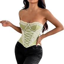 Victorian Renaissance Corset for Women Vintage Gothic Floral Print Overbust Bustier Tube Lace Up Party Crop Top
