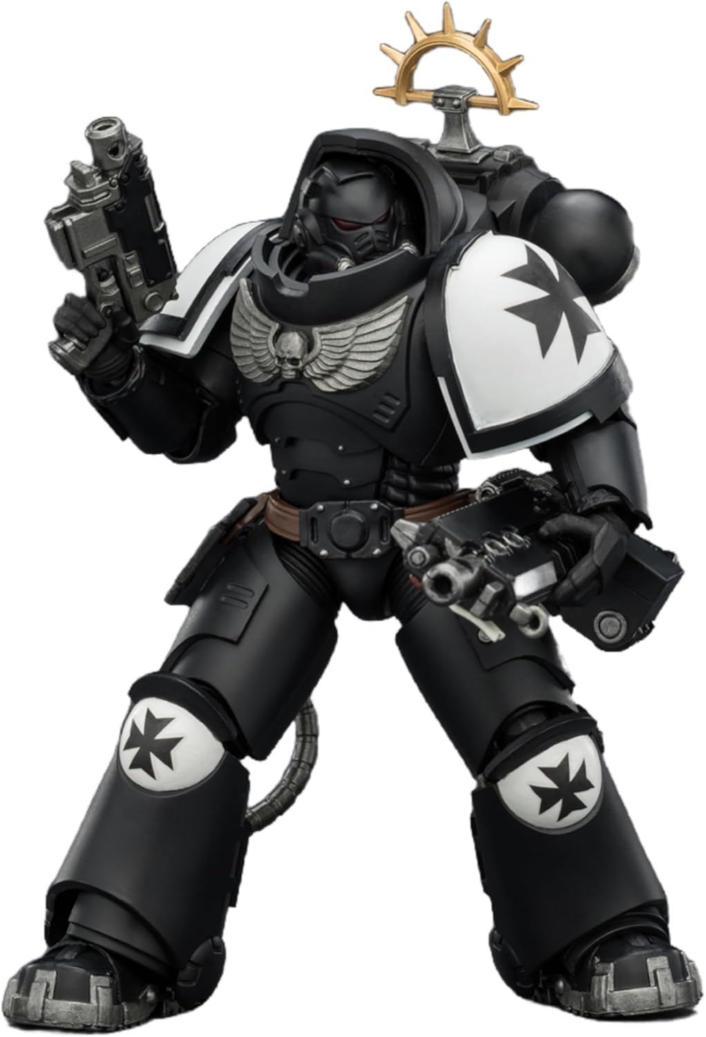 JOYTOY Warhammer 40k Black Templars 1/18 Action Figure Game Edition Black Templars Heavy Intercessor Collectible Gifts,Toys for Kids 15+ and Adults