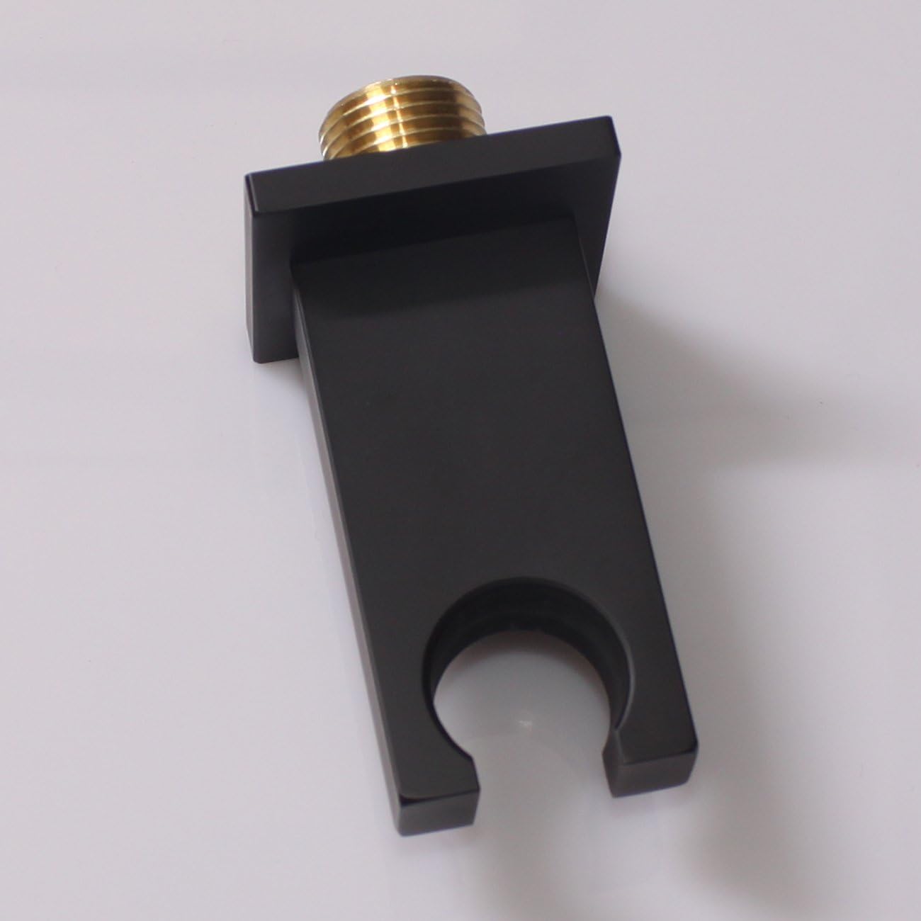 Square Solid Brass Oil Rubbed Black Hand Held Shower Head With Wall Connector and Hose Set