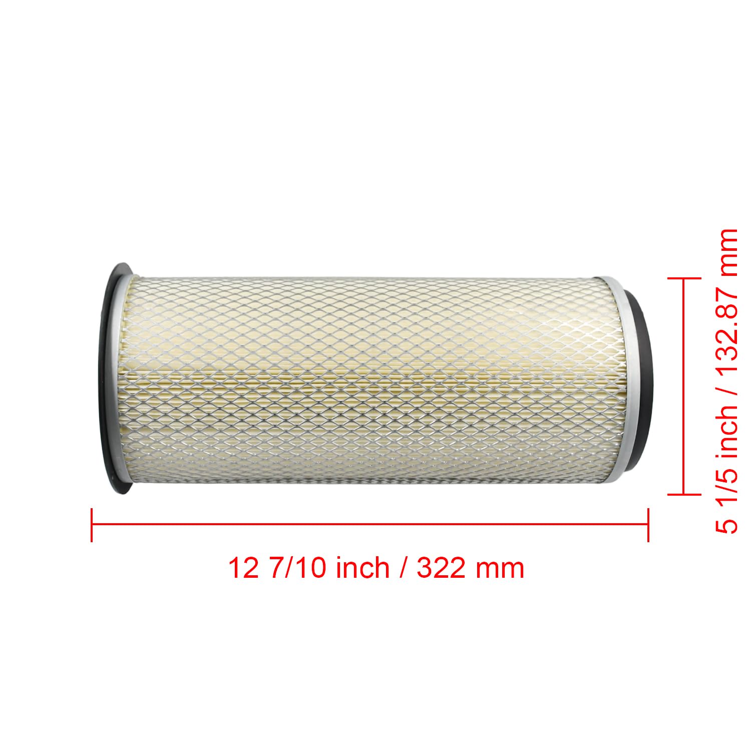 1678294M1 2710804M2 AF1142 Filtro de aire compatible con tractor Massey Ferguson FR 270 275 283 290 290E 30E 50E 265 285 565 575 590 670 675 6790 y 37 5E 390E