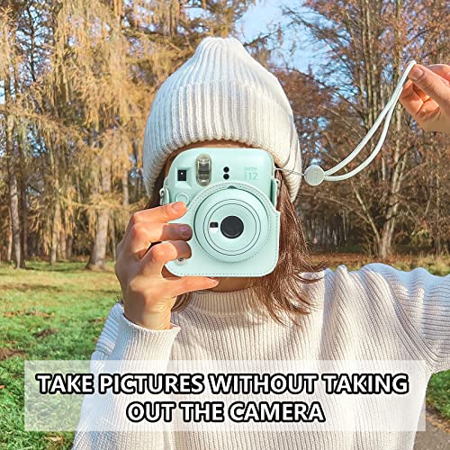 Funda para cámara Mini 12 Fujifilm Instax, verde menta miniatura 3