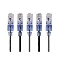 Monoprice Slimrun cavo CAT6 patch cavo di rete Ethernet Nero 5'