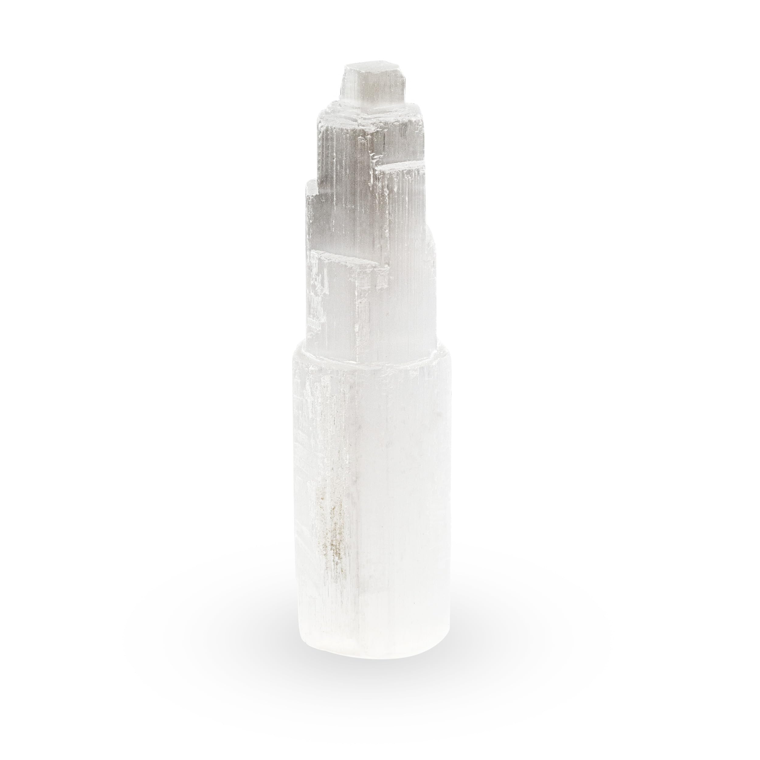 NKlaus Torre di cristallo di selenite naturale 15cm Meditazione Gemma Cristallo di quarzo Decorazione 15312