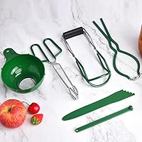 Vista 2 de Kit de 12 piezas de conservas esenciales para botes, tapa magnética, embudo de enlatado de boca ancha, herramientas de cocina para enlatado