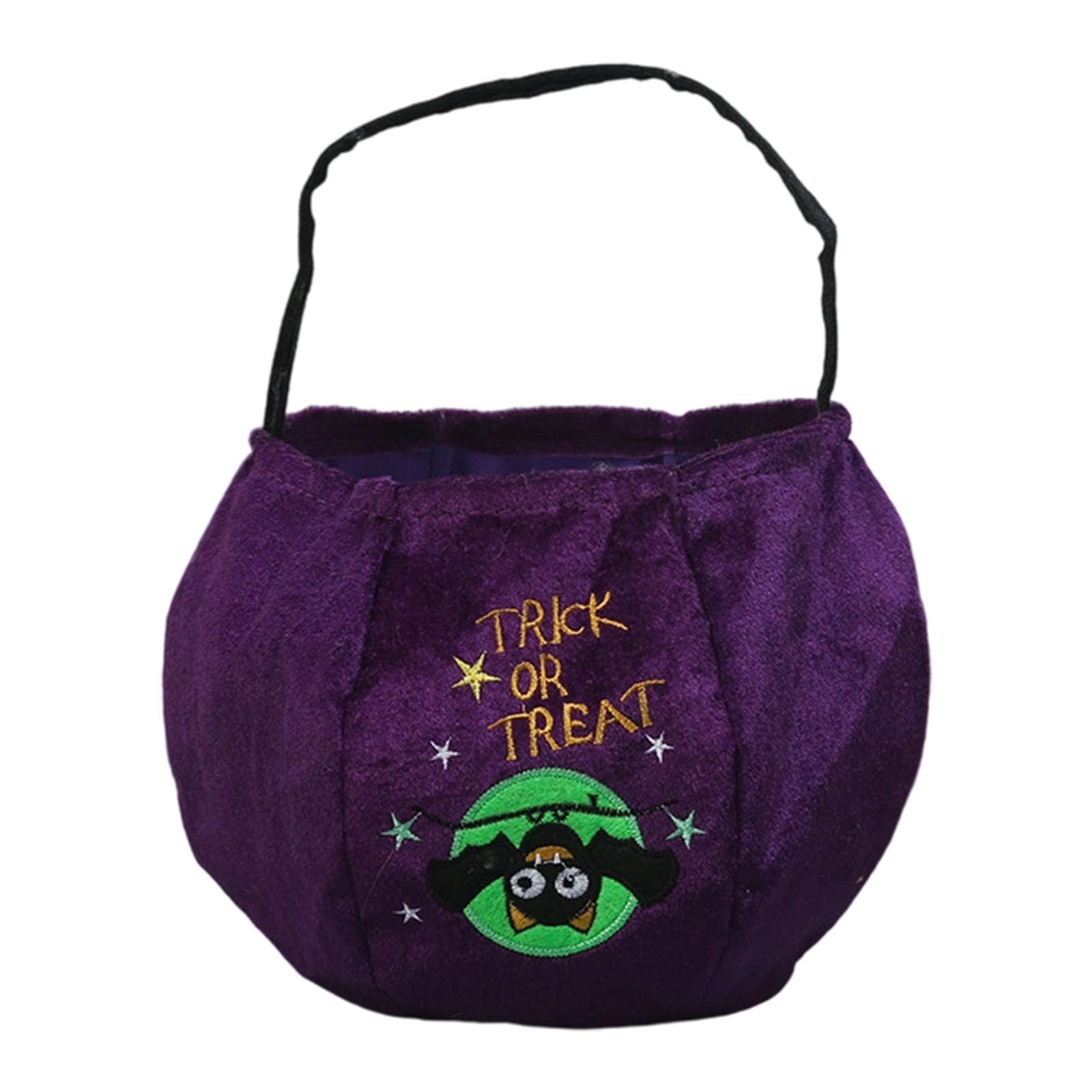 Tsophreniq Holiday Season Velvets Candy Bag Oversized Pumpkin Design Seasonal Party Essential Party Accessory for Candy Collection Gatherings Velvets Halloween Bag