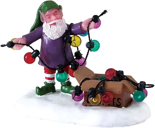 Lemax Village Collection Desenredando las luces