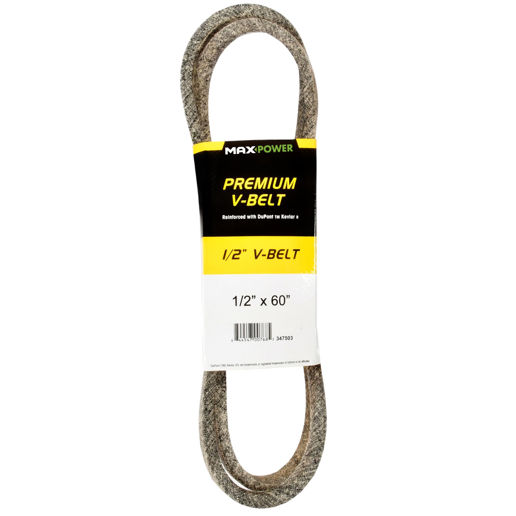 Maxpower 347503 Premium Belt Reinforced with Kevlar Fiber Cords, 1/2" x 60"