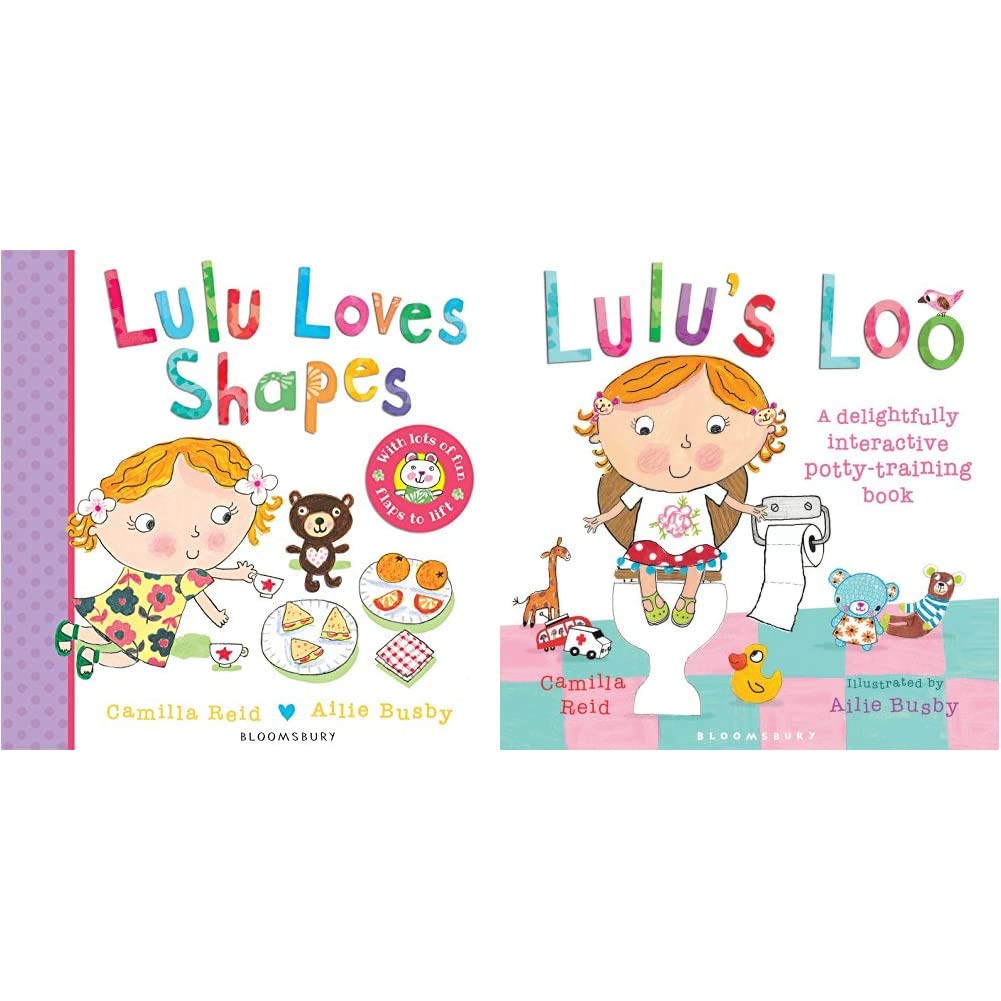 Lulu Series Pack Set : Lulu Loves Shapes + Lulu's Loo (Set of 2 Books)