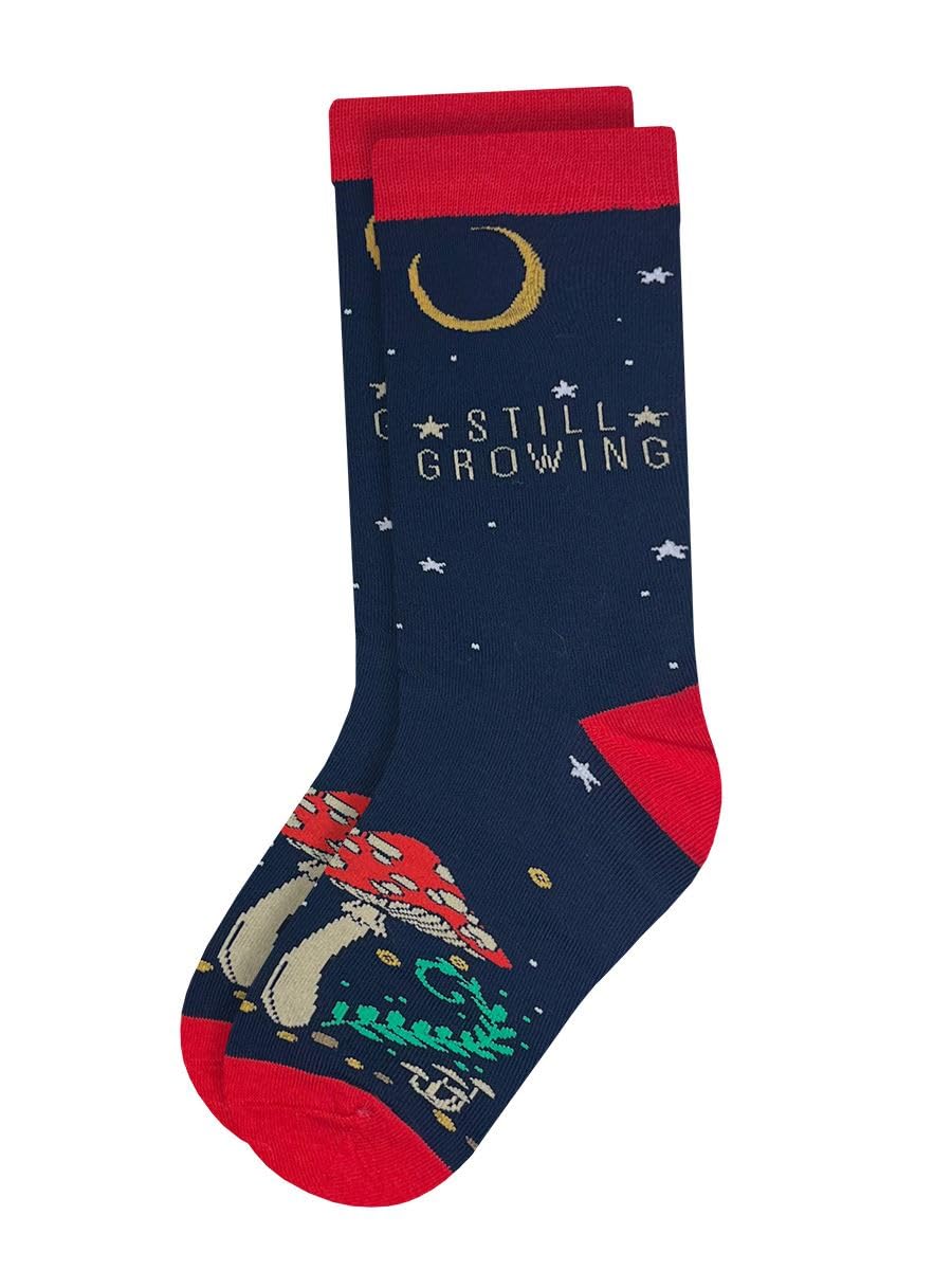 Grindstore Multicolour Twisted Soles Still Growing Novelty Adult Socks (1 Pair) Size Uk 3-7