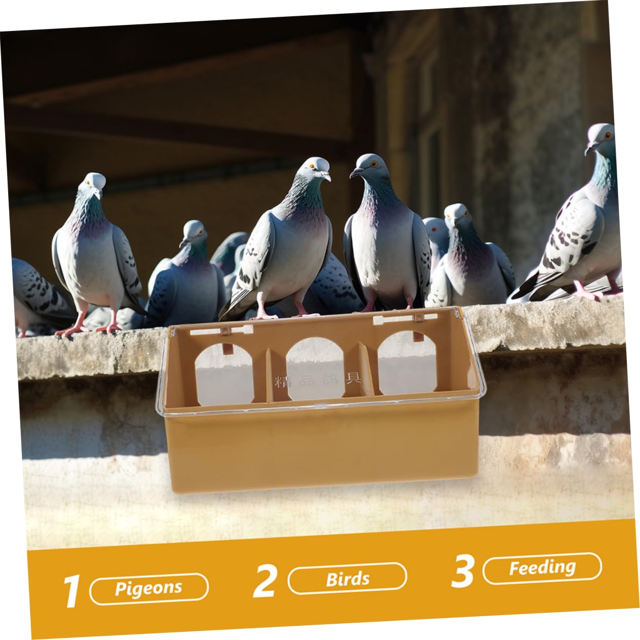 Toyvian Mangiatoia per Piccioni da Gabbia, Contenitore Appeso in Plastico, 2 Pezzi, Facile da Pulire, per Alimentazione degli Uccelli