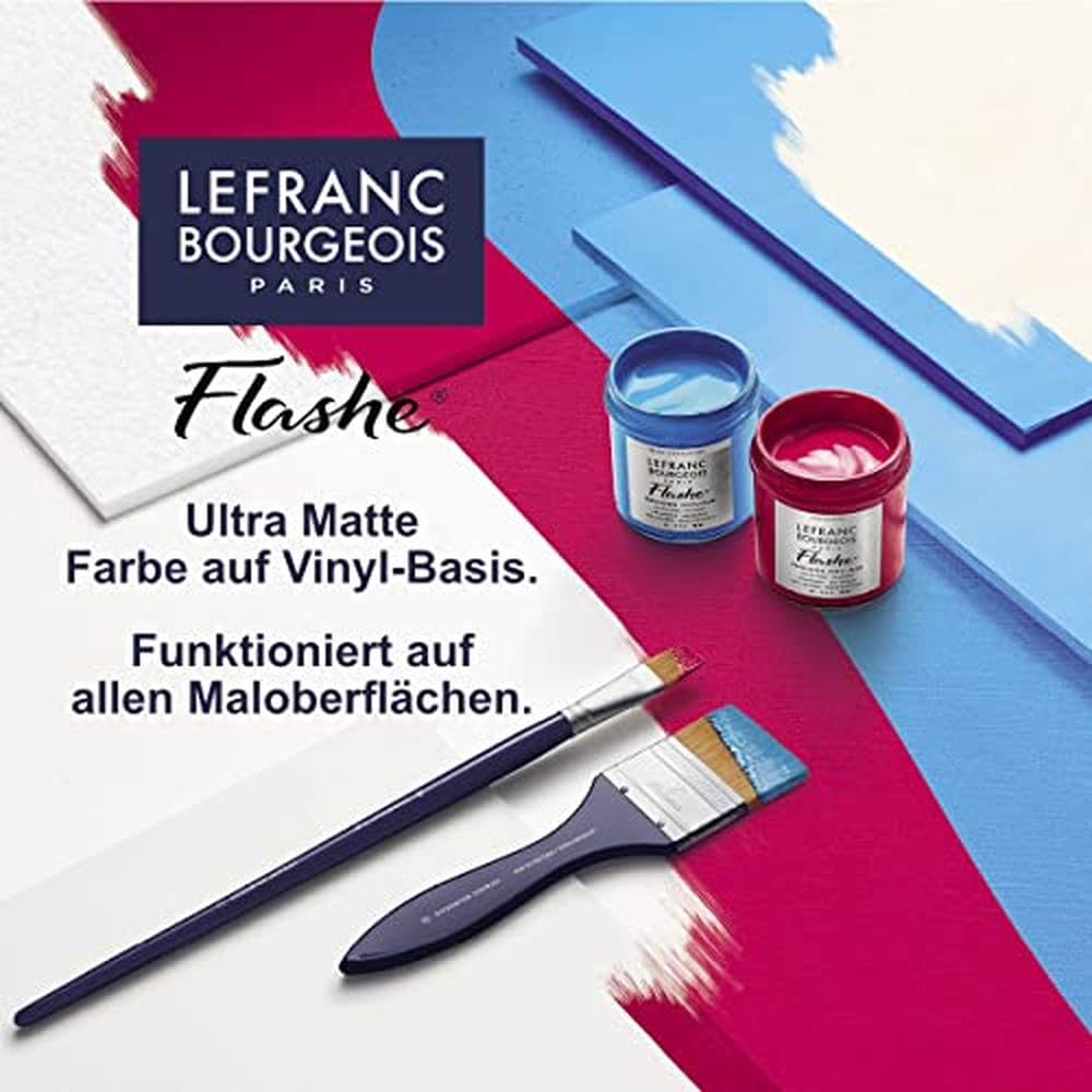 Lefranc Bourgeois 300641 Flashe Farba akrylowa i winylowa, o wysokiej pigmentacji, elastyczna, odporna na światło, odporna na starzenie, matowa, do użytku wewnątrz i na zewnątrz, tubka 80 ml, wenecki