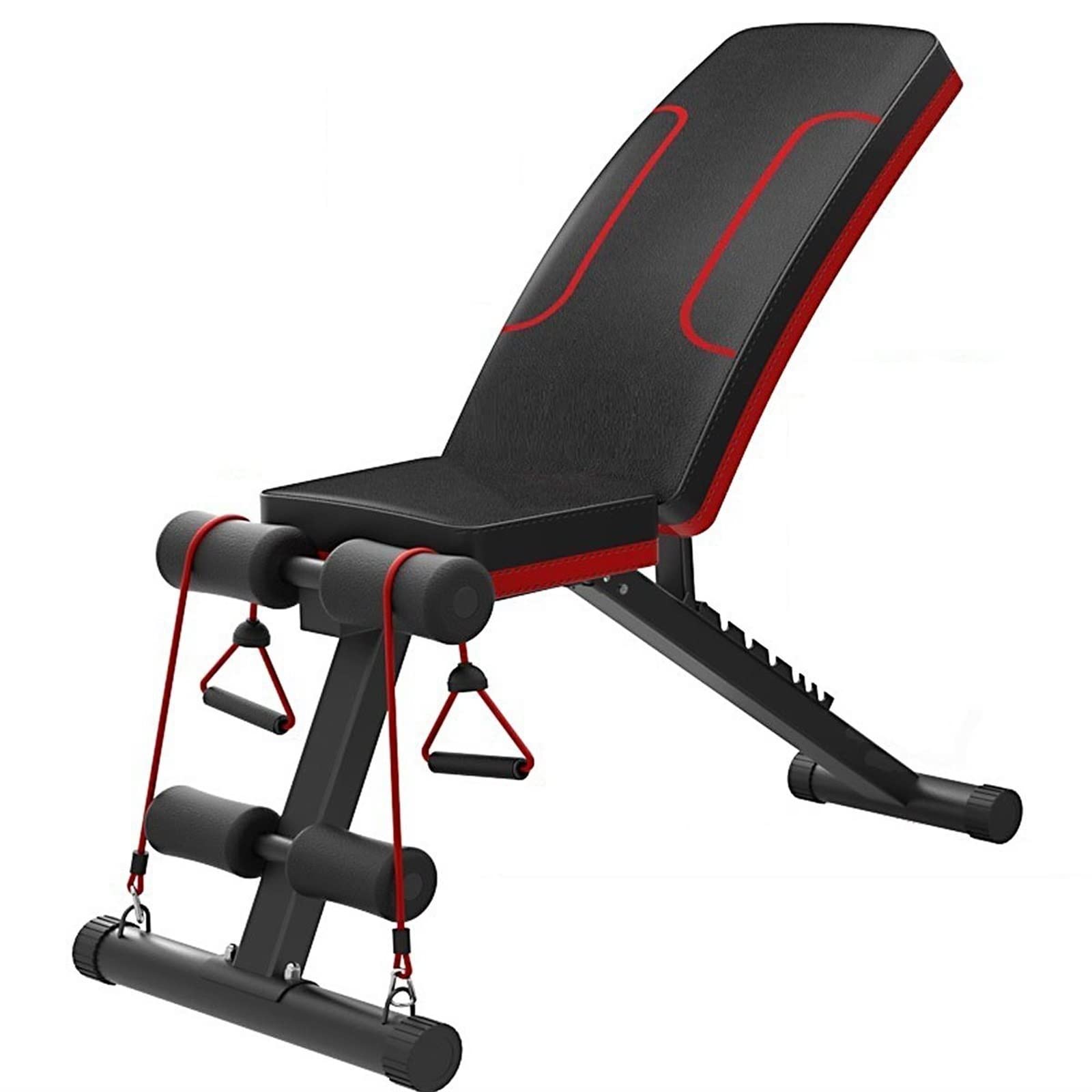 ZOIKOMSit-up board, Household Fitness Workout Gym Exercise Training Equipment Indoor Fitness Adjustable Fitness Stool Dumbbell Bench Sit Up Stool