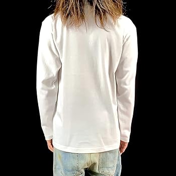 STONE  ホワイト長袖Tシャツ XL Amazon | プリント ロンT 長袖 Tシャツ XS S M L XL アラン