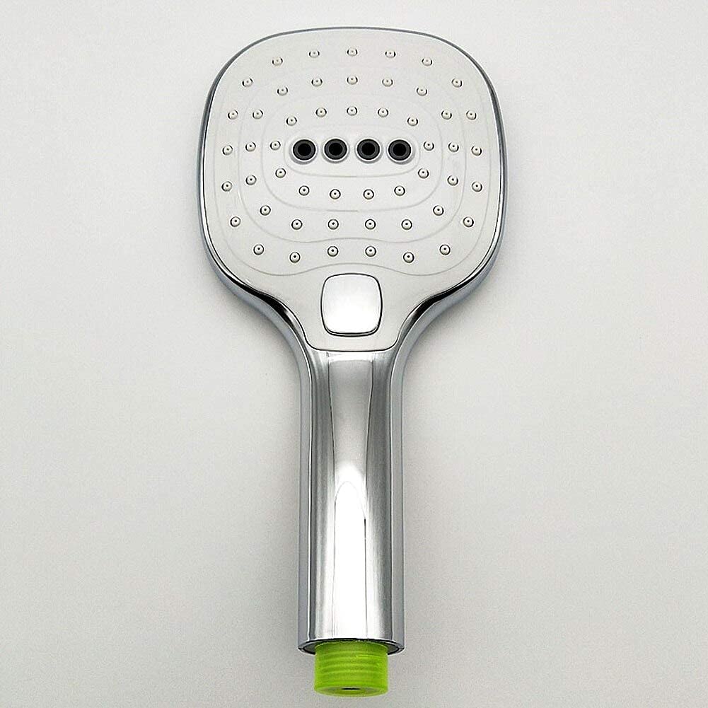 alcachofa de la ducha Cabezal de ducha de mano, superficie galvanizada, presurizado, duradero, botón de ajuste de ahorro de agua, 3 modos, pulverizador grande para baño, resistente al óxido