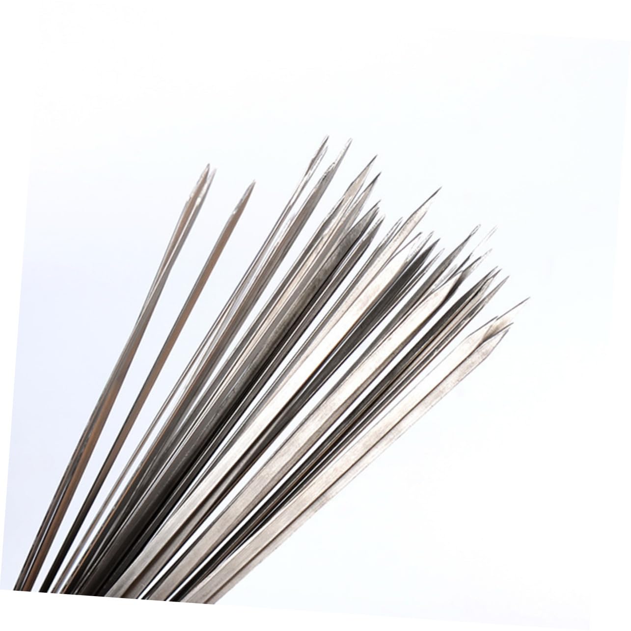 Spiedini Barbecue in Acciaio Inox, 50 Pezzi, Barra Larga