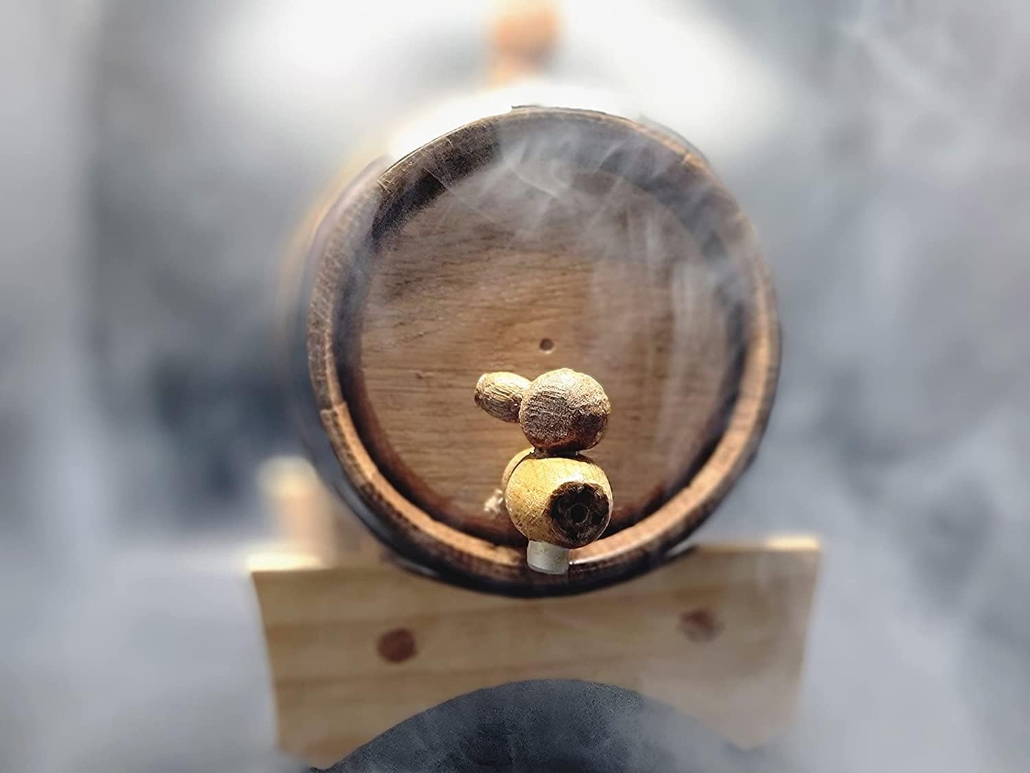 Personalized American Oak Barrel - Fully Customizable | Coat of Arms Design | Age your own beverage | Spirit Aging Barrel | Age you Wine, Whiskey, Beer, Tequila, Bourbon, Rum and more (1 Liter)