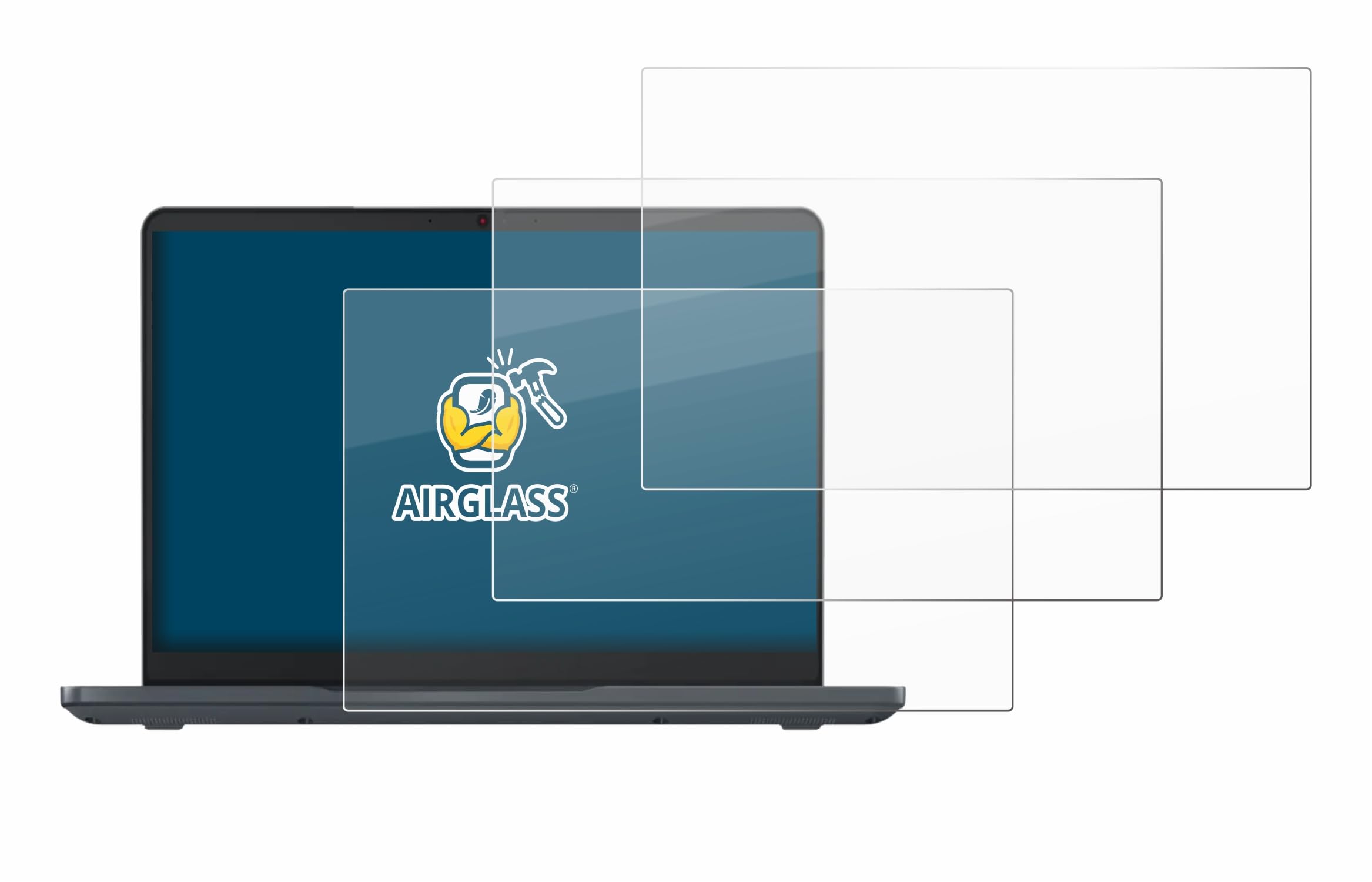 brotect Pellicola Protettiva Vetro per Lenovo Chromebook 14e Gen 3 Protezione Schermo (3 Pezzi) [Durezza Estrema 9H, Chiaro]