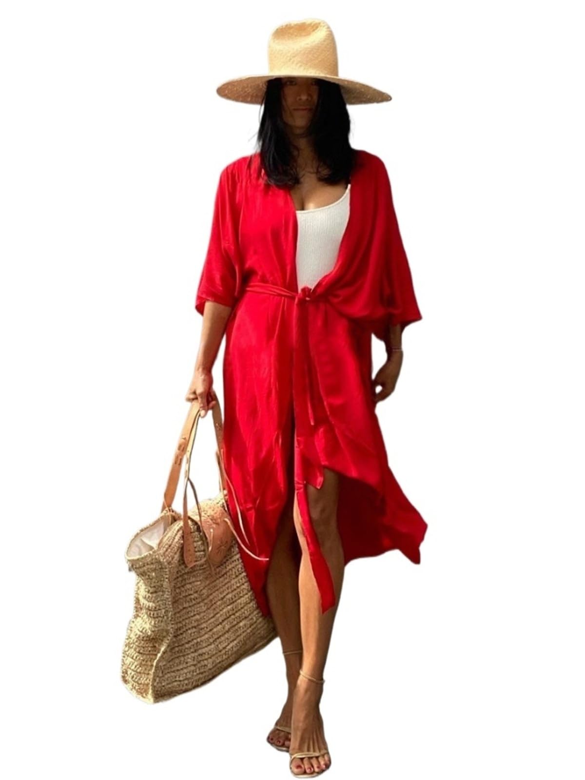 Pareo Femme Plage Plage Couvrir Kimono Femmes été paréo Maillot de Bain Cape Solide Tunique Robes Maillots