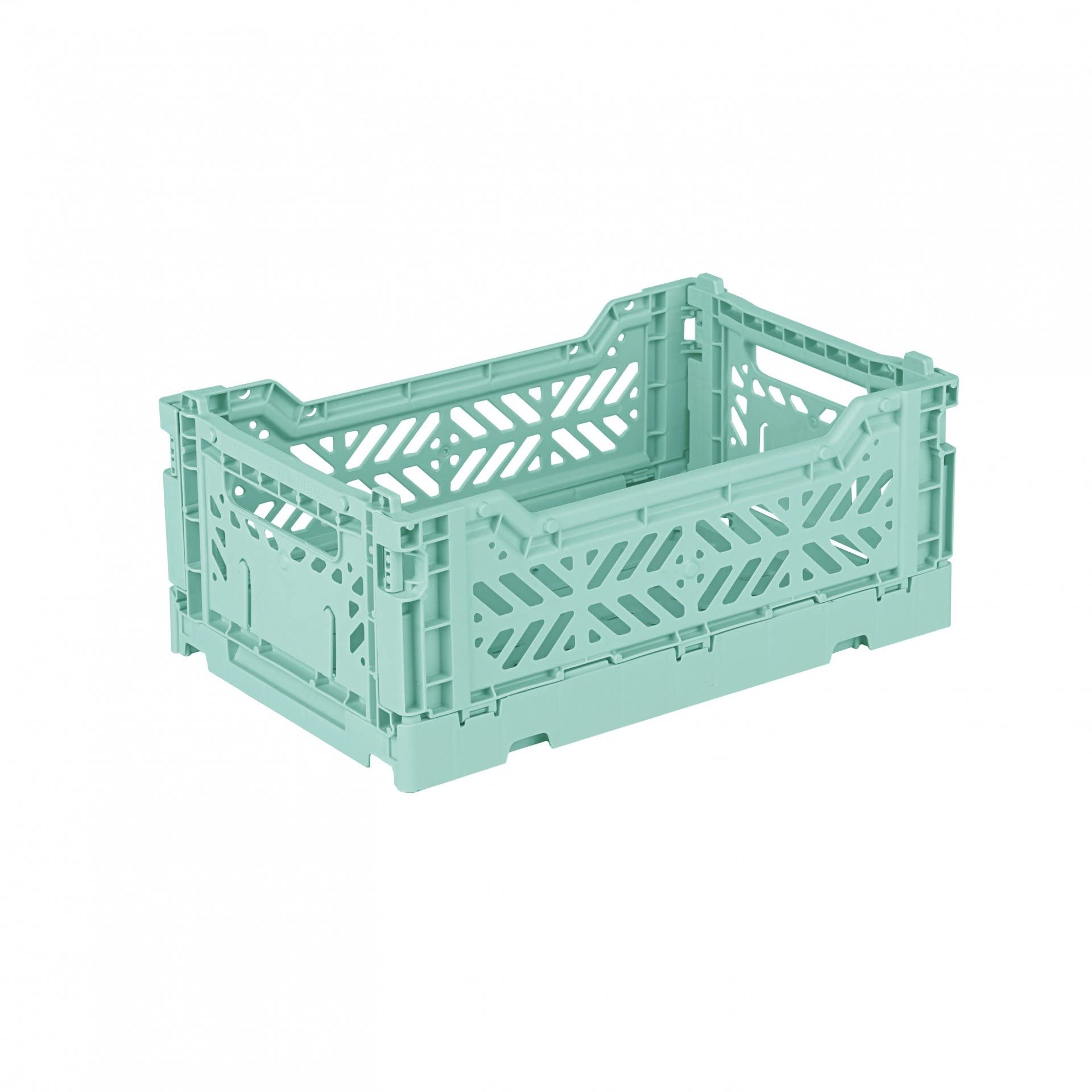 Aykasa Ocean Ay-Kasa Folding Crate, Sturdy Folding Box, Plastic, Stackable, Mini (27 X 17 X 11 Cm)
