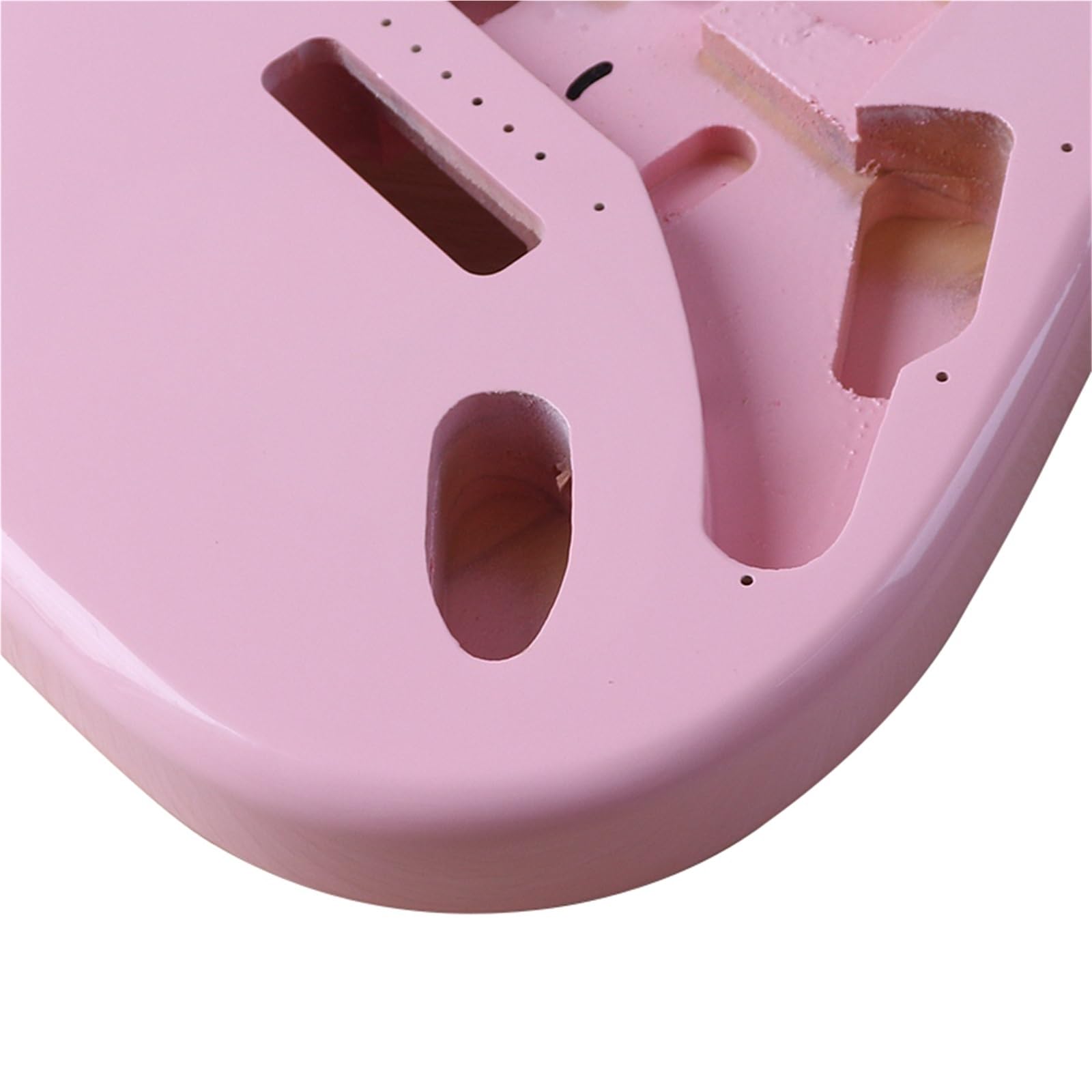E Gitarren Bausätze Zum Selberbauen E-Gitarre Korpus Aus Pappelholz Instrumenten-DIY Professionelle Modifikationsteile Rosa