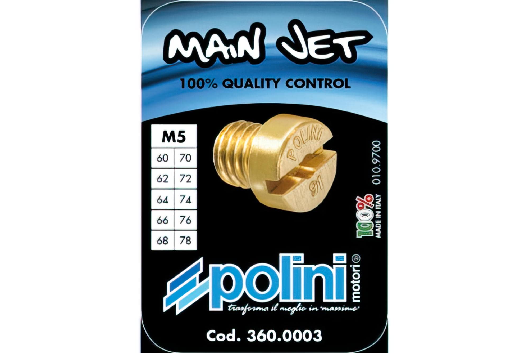 SET 10 GETTI DELLORTO 5 mm.60/78